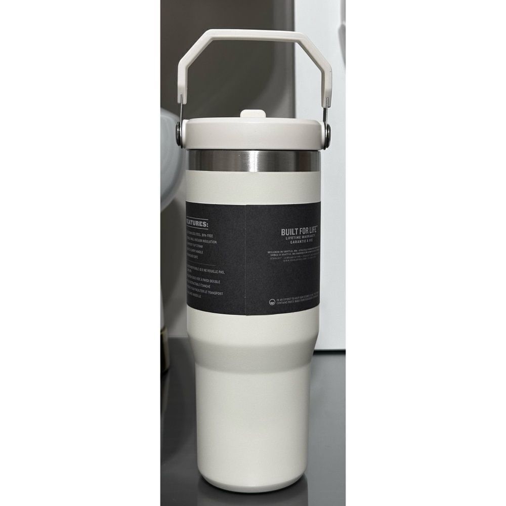 Stanley Ice Flow Flip Straw Tumbler 30oz, CREAM - Picture 2 of 4